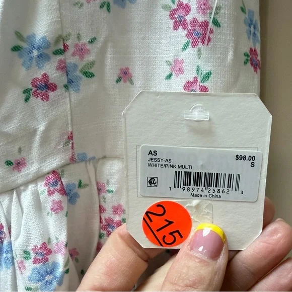 Altar'd State White Floral Puff Sleeve Maxi Dress - Picture 4 of 10